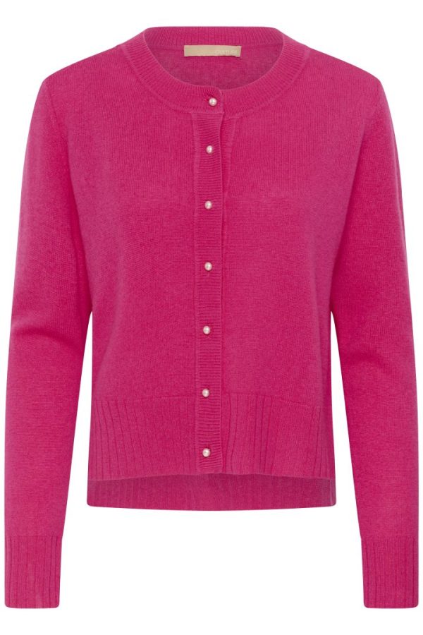 CUTAIA ARROW CARDIGAN- Fandango pink melange