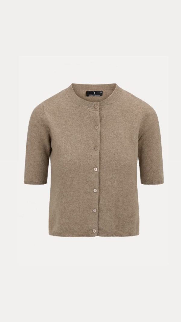 INDIRA SS CARDIGAN - Brown sand