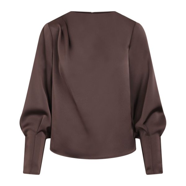 KRISTINE BLOUSE - Black coffee