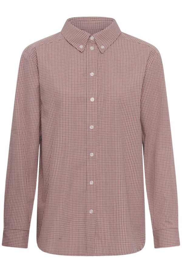 CHRESTELLAPW SHIRT-Brandied apricot check