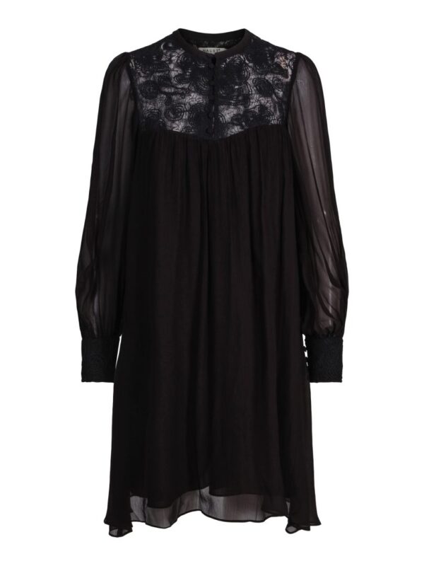 LACE DRESS SHORT- Black