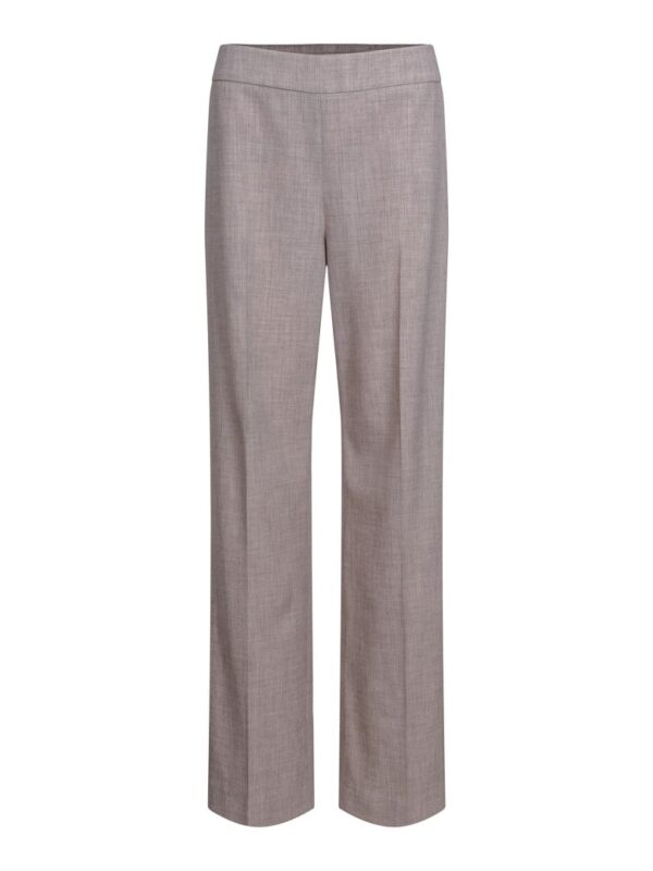 WIDE LEG TAILORED CLASSIC TROUSER - Beige mel.