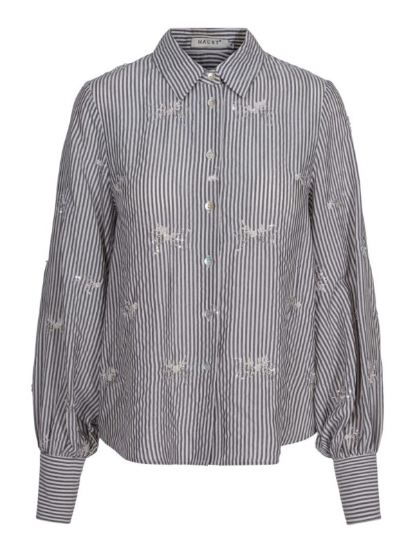 STRIPED  SEQ BLOUSE- Striped