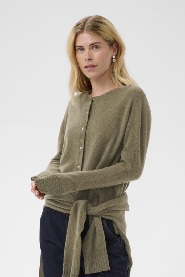 CUTAIA ARROW CARDIGAN- Green melange