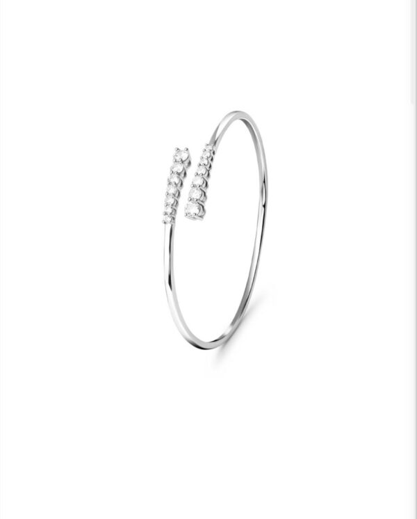 AURORA BANGLE BRACELET - Silver